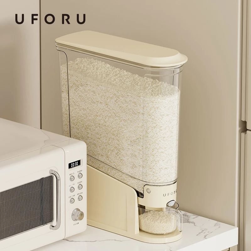 Distributeur de Riz Hermétique UFORU — Boîte de Rangement Alimentaire Anti-Humidité