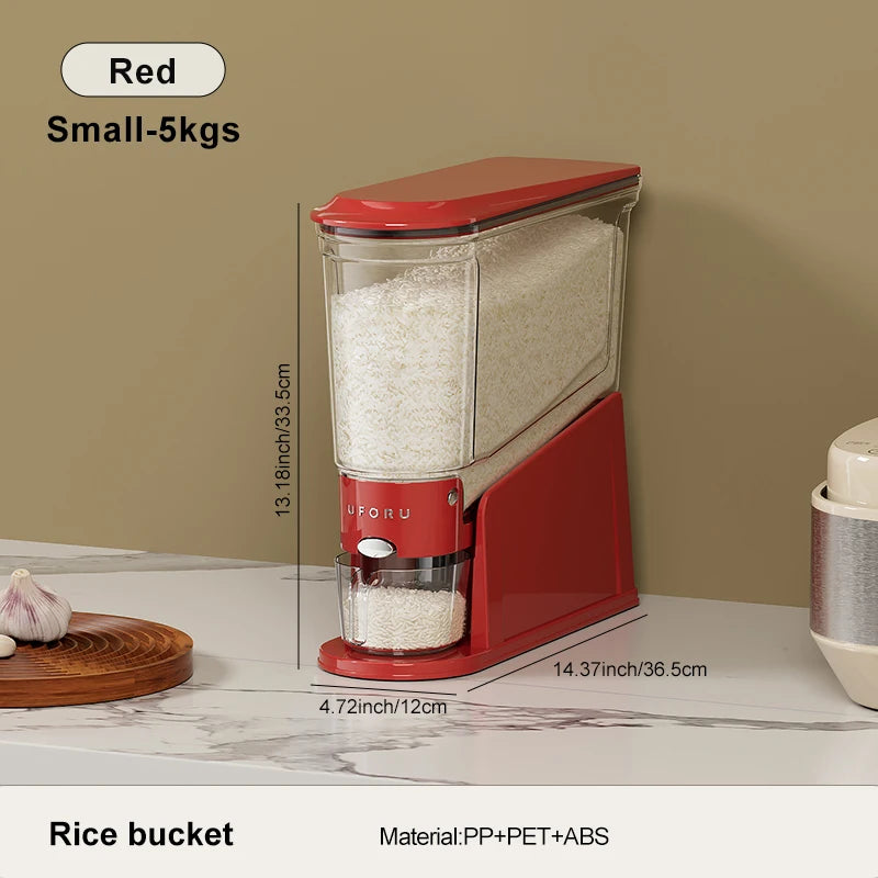 Distributeur de Riz Hermétique UFORU — Boîte de Rangement Alimentaire Anti-Humidité