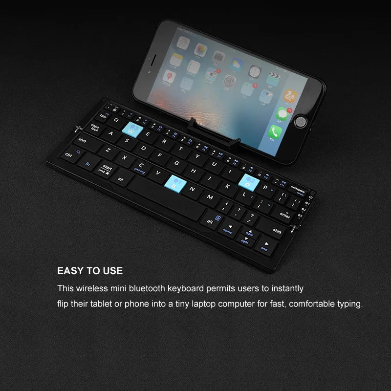 Clavier pliable Bluetooth — Mini clavier rechargeable 3 appareil