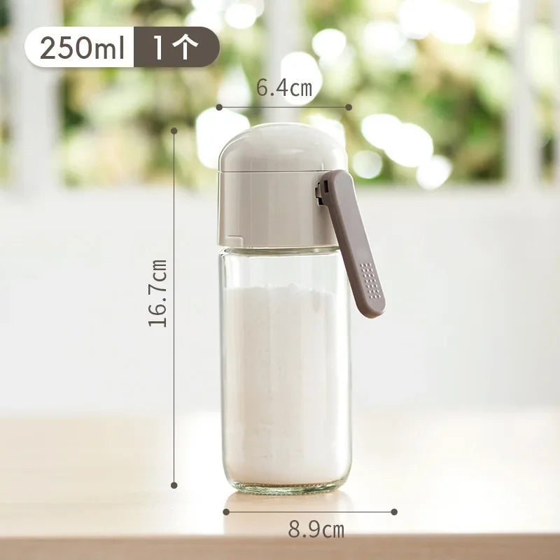 Salière & Poivrière Dosage Automatique — Flacon en Verre 0,5 g par Pression
