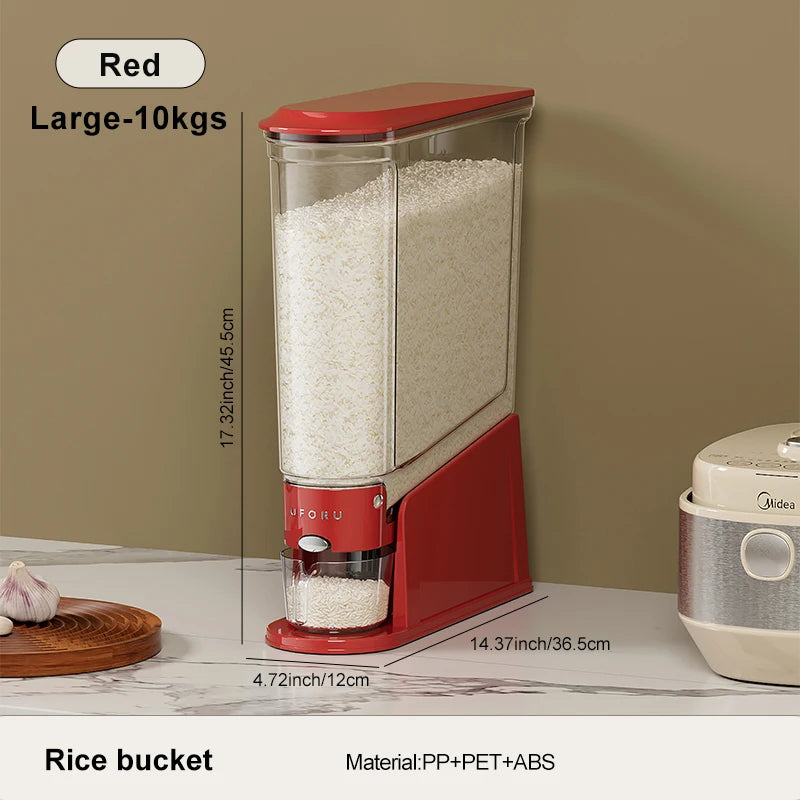Distributeur de Riz Hermétique UFORU — Boîte de Rangement Alimentaire Anti-Humidité