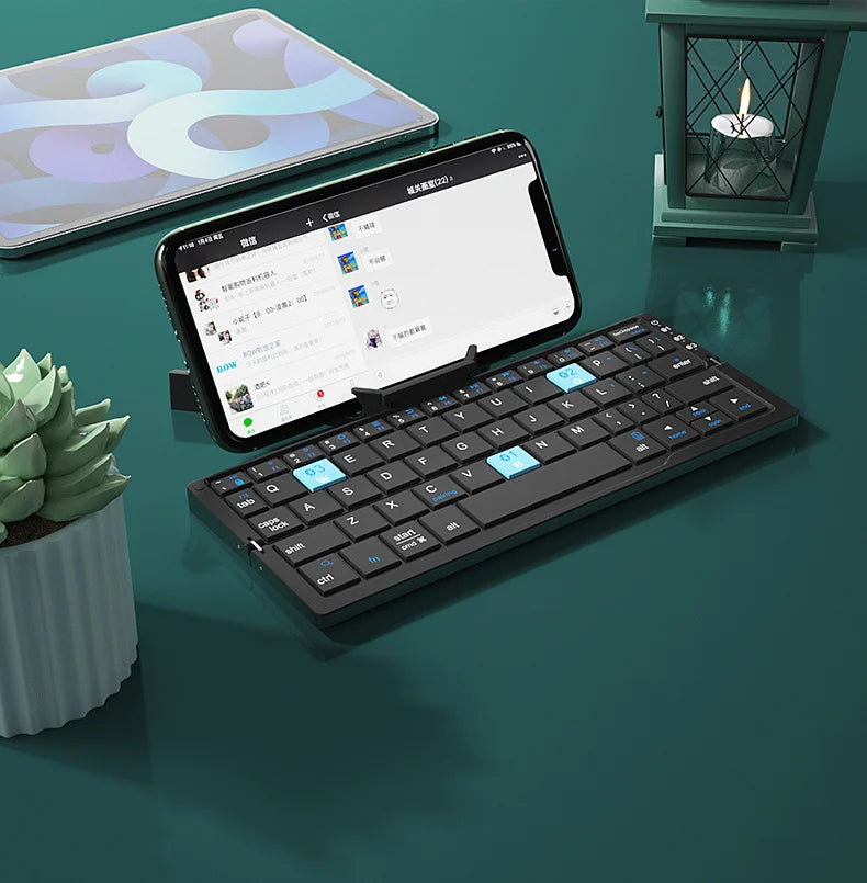Clavier pliable Bluetooth — Mini clavier rechargeable 3 appareil