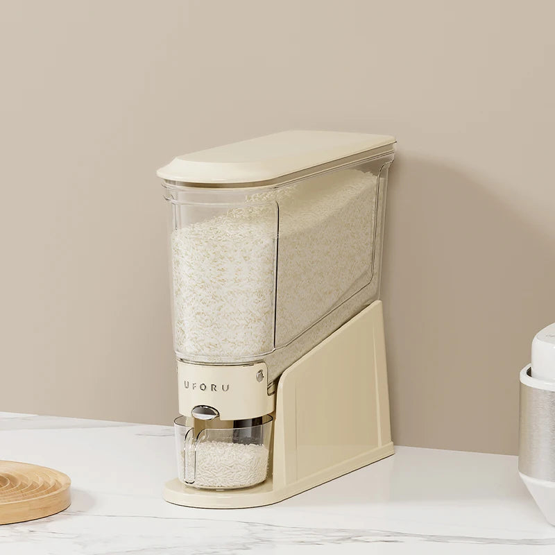 Distributeur de Riz Hermétique UFORU — Boîte de Rangement Alimentaire Anti-Humidité