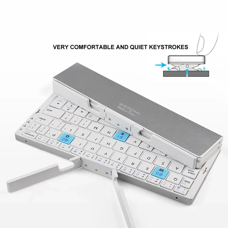 Clavier pliable Bluetooth — Mini clavier rechargeable 3 appareil