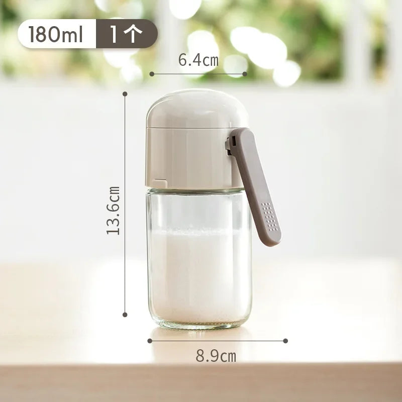 Salière & Poivrière Dosage Automatique — Flacon en Verre 0,5 g par Pression